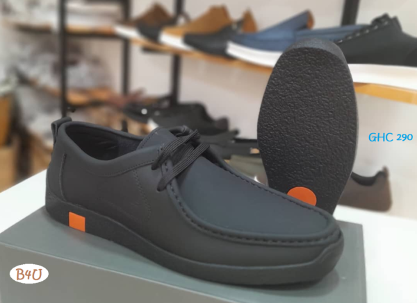 Pure Leather Black Sneakers