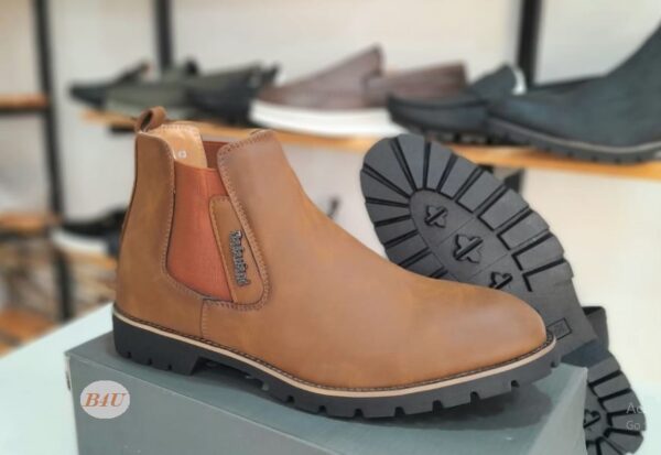 Classic Brown Leather Boots