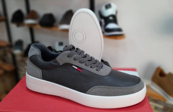 Grey Leather Suede Urban Sneaker - Image 2
