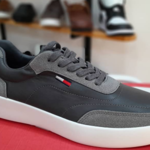 Grey Leather Suede Urban Sneaker