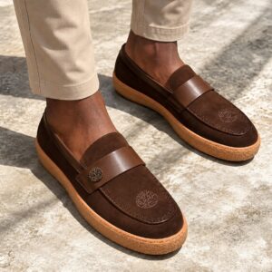 Men’s Brown Casual Loafers with Tan Sole | B4UDeals Ghana